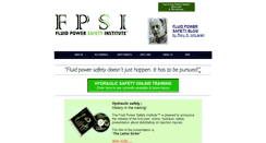 Desktop Screenshot of fluidpowersafety.com